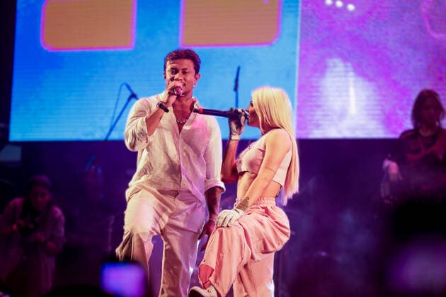 RIO DE JANEIRO, RJ - 08.05.2022: TIM MUSIC FESTIVAL RJ - LUISA SONZA AND XAMÃ perform during the TIM Music Rio Festival, a music festival that brings together great names of national music, for free, at Copacabana Beach, in Rio de Janeiro, RJ. x2203354x  AndréxHorta