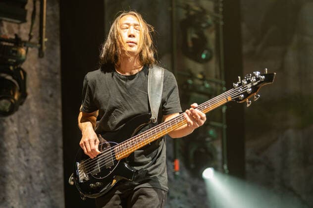 Dream Theater Konzert in Mantua John Myung - bass during Dream Theater - Top of the World Tour, Music Concert in Padova, Italy, May 08 2022