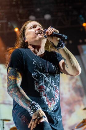 Dream Theater Konzert in Mantua James LaBrie - vocals during Dream Theater - Top of the World Tour, Music Concert in Padova, Italy, May 08 2022