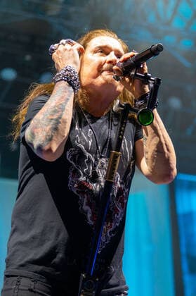 Dream Theater Konzert in Mantua James LaBrie - vocals during Dream Theater - Top of the World Tour, Music Concert in Padova, Italy, May 08 2022