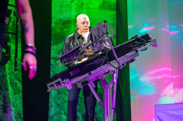 Dream Theater Konzert in Mantua Jordan Rudess Ã¢& x80;& x93; guitar, keytar, continuum during Dream Theater - Top of the World Tour, Music Concert in Padova, Italy, May 08 2022