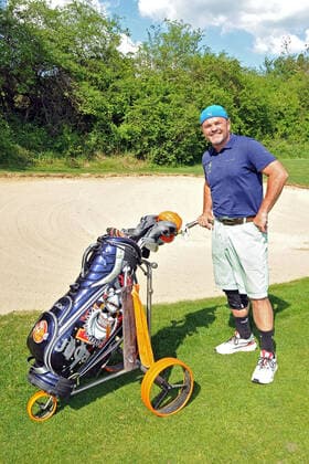 24. Europa-Park EAGLES Golf Cup. Sven Ottke anläßlich des 24. Europa-Park EAGLES Golf Cup am 09.05.2022 beim Golfclub Breisgau in Herbolzheim-Tutschfelden. 20220509MWI17559