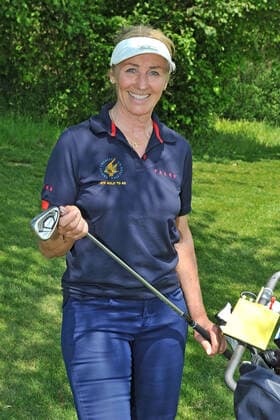 24. Europa-Park EAGLES Golf Cup. Michaela Gerg anläßlich des 24. Europa-Park EAGLES Golf Cup am 09.05.2022 beim Golfclub Breisgau in Herbolzheim-Tutschfelden. 20220509MWI17476