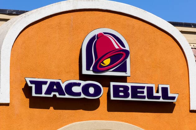 MORGAN HILL, CA USA - MAY 11, 2014: Taco Bell Restaurant exterior. Taco Bell is an American chain of fast-food restaurants and serve a variety of Tex-Mex foods. , 15626484.jpg, American, Bell, Food, Hot, Mexican, Pepper, Restaurant, Spanish, Taco Bell, Traditional, beans, beef, burrito, cheese, chili, chilli, corn, cuisine, dinner, entertainment, fast, fastfood, fry, lettuce, lunch, meal, meat, mexico, popular, roll, salad, salsa, shell, snack, spicy, taco, texmex, tomato, tortilla, vegetable,