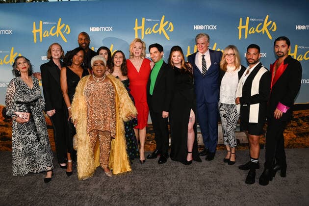 Bilder des Jahres 2022, Entertainment 05 Mai 09 May 2022 - San Diego, California - (L-R) Rose Abdoo, Hannah Einbinder, Angela E. Gibbs, Carl Clemons-Hopkins, Luenell, Jen Statsky, Lucia Aniello, Jean Smart, Paul W. Downs, Meg Stalter, Christopher McDonald, Universal Television President Erin Underhill, Johnny Sibilly and Mark Indelicato. Los Angeles Season 2 Premiere of HBO Max s Hacks . Photo Credit: Billy Bennight AdMedia 279976 2022-05-09 California Hollywood  Copyright: xAdMediax STAR_279976_038