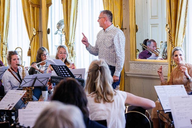 10-05-2022 The Hague Queen Maxima at the start of the conference More Music in My Classroom, Meer Muziek in Mijn Klas, at Noordeinde palace in The Hague. Â  Copyright: xPPEx