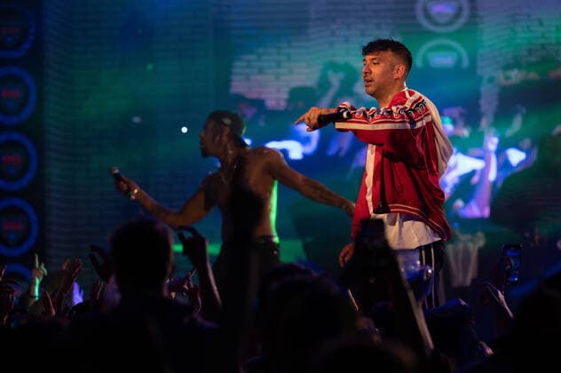 20220511 Maxwell und Joshi Mizu live im Mega Park PALMA, SPAIN - MAY 11 2022 : Joshi Mizu - Josef Valenzuela at - Maxwell und Joshi Mizu live im Mega Park on May 11, 2022 in Palma, . Palma Baleares Spain