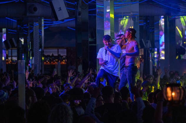 20220511 Maxwell und Joshi Mizu live im Mega Park PALMA, SPAIN - MAY 11 2022 : Maxwell (Rapper) - Maxwell Kwabena Schaden und Joshi Mizu - Josef Valenzuela at - Maxwell und Joshi Mizu live im Mega Park on May 11, 2022 in Palma, . Palma Baleares Spain