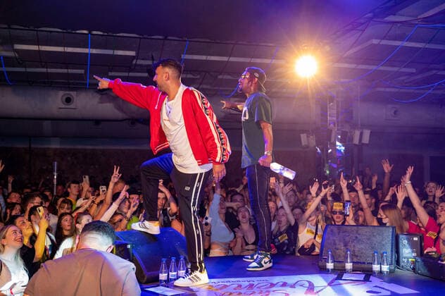 20220511 Maxwell und Joshi Mizu live im Mega Park PALMA, SPAIN - MAY 11 2022 : Maxwell (Rapper) - Maxwell Kwabena Schaden und Joshi Mizu - Josef Valenzuela at - Maxwell und Joshi Mizu live im Mega Park on May 11, 2022 in Palma, . Palma Baleares Spain