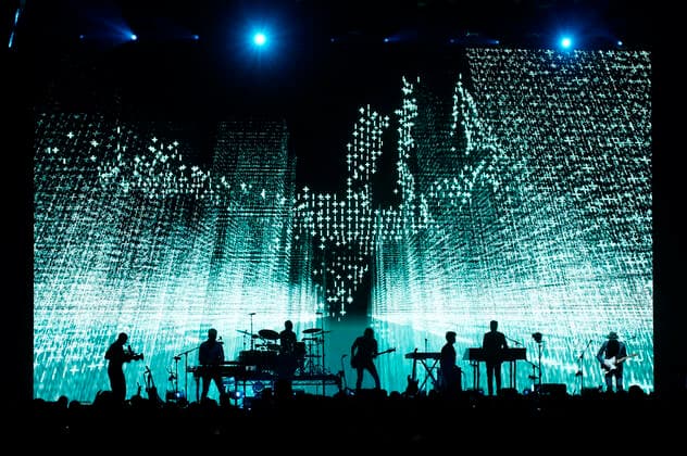 a-ha live bei einem Konzert der Hunting High and Low -Tour in der Mercedes-Benz Arena. Berlin, 11.05.2022