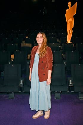 Maria Ehrich bei der Bekanntgabe der Nominierungen für den Deutschen Filmpreis 2022 im Kino in der KulturBrauerei. Berlin, 12.05.2022