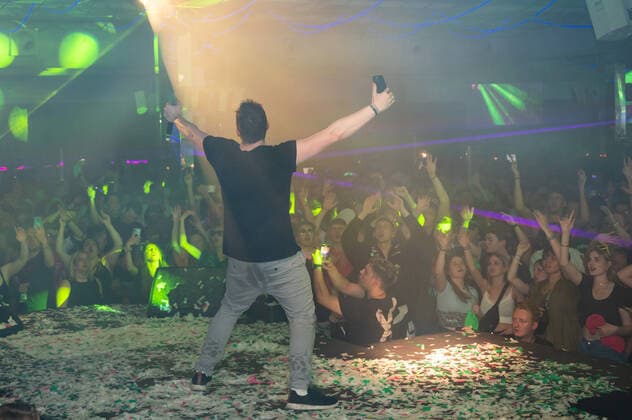 20220512 HBz Music live im Mega Park PALMA, SPAIN - MAY 12 2022 : Nils Schedler at - HBz Music live im Mega Park on May 12, 2022 in Palma, . Palma Baleares Spain