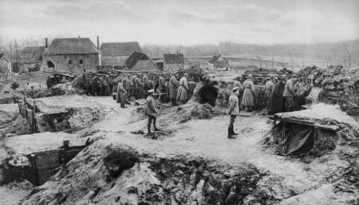 World War I 1914-1918 World War I 1914-1918: German underground infantry shelters, 1915. Military, Army, Soldier Copyright: xPhoto12 AnnxRonanxPicturexLibraryx ARP11A00_457
