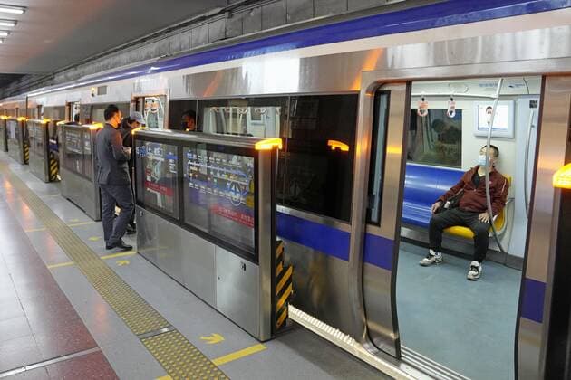 China s coronavirus battle A subway station in Beijing is deserted on May 13, 2022, as China maintains strict COVID-19 controls.  A14AA0001289339P