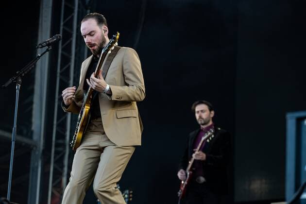 Entertainment Bilder des Tages 2022-05-14 18:47:59 SCHEVENINGEN - Rock band De Staat with lead singer Torre Florim performs during the beach concert Live on the Beach. ANP KIPPA PAUL BERGEN netherlands out - belgium out