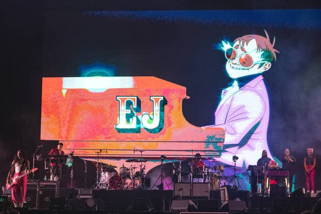 SÃO PAULO, SP - 15.05.2022: FESTIVAL MITA - The band Gorillaz during the closing performance of the first edition of the MITA festival at Spark Arena in São Paulo on Sunday night (15) x2206583x  YurixMurakami