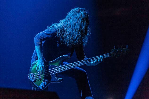 Dean Millar von Uncle Acid & The Deadbeats live in der ZAG Arena. Hannover, 15.05.2022