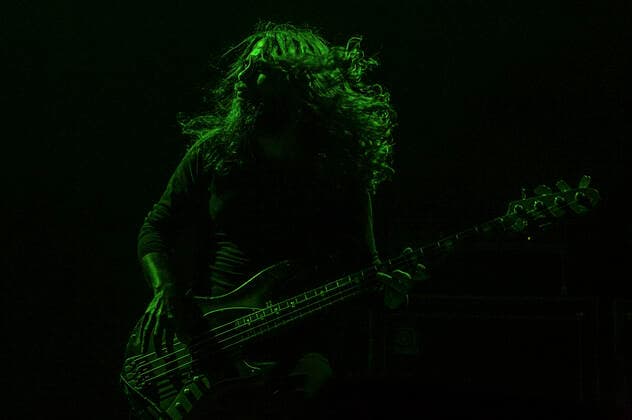 Dean Millar von Uncle Acid & The Deadbeats live in der ZAG Arena. Hannover, 15.05.2022