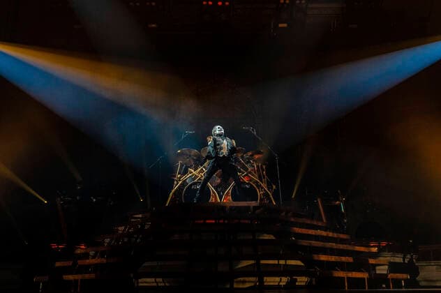 Tobias Forge von Ghost live bei einem Konzert der Imperator - Europe -Tour in der ZAG Arena. Hannover, 15.05.2022