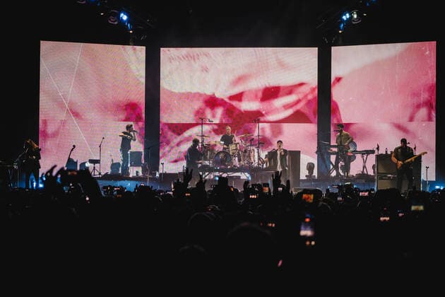 OneRepublic live in Z?rich, Switzerland Zurich, Switzerland. 16th, May 2022. The American band OneRepublic performs a live concert at Hallenstadion in Z?rich. Here singer and musician Ryan Tedder is seen live on stage. Z?rich Switzerland  Copyright: xGonzalesxPhoto TilmanxJentzschx