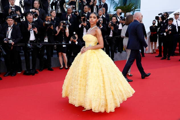 Lori Harvey bei der Opening Ceremony mit der Premiere des Kinofilms Coupez! Final Cut auf dem Festival de Cannes 2022 75. Internationale Filmfestspiele von Cannes im Palais des Festivals. Cannes, 17.05.2022