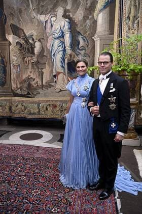 Bilder des Jahres 2022, Entertainment 05 Mai Entertainment Themen der Woche KW20 Entertainment Bilder des Tages Crown Princess Victoria and Prince Daniel of Sweden attend the banquet at the Royal Castle in Stockholm, Sweden on May 17, 2022. President Niinistö is on a state visit to Sweden to strengthen the cooperation and bilateral relations of Finland and Sweden in the changing security policy situation. Stockholm Sweden  Copyright: xMarkkuxUlanderx LKFTJK20220517210100CZCD