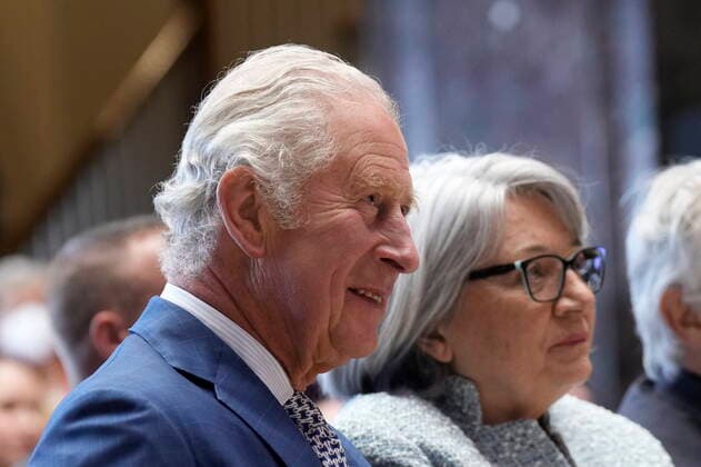 May 17, 2022, St. John s, NL, Canada: Prince Charles and Canada Gov.-Gen. Mary Simon attend a welcoming ceremony in St. John s as he arrives for a visit to Canada on Tuesday, May 17, 2022. St. John s Canada  - ZUMAc35_ 20220517_zaf_c35_141 Copyright: xPaulxChiassonx