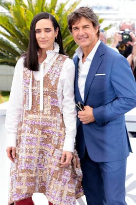 Jennifer Connelly und Tom Cruise beim Photocall zum Kinofilm Top Gun: Maverick auf dem Festival de Cannes 2022 75. Internationale Filmfestspiele von Cannes im Palais des Festivals. Cannes, 18.05.2022