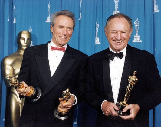 Clint Eastwood, Gene Hackman, 65th Academy Awards - 1993. File Reference 34145-760THA  Copyright: xCPCx 34145-760THA