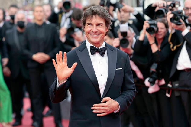 Tom Cruise bei der Premiere des Kinofilms Top Gun: Maverick auf dem Festival de Cannes 2022 75. Internationale Filmfestspiele von Cannes im Palais des Festivals. Cannes, 18.05.2022