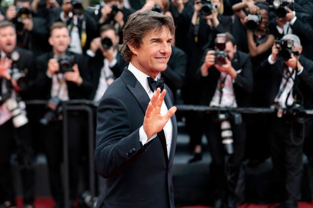 Tom Cruise bei der Premiere des Kinofilms Top Gun: Maverick auf dem Festival de Cannes 2022 75. Internationale Filmfestspiele von Cannes im Palais des Festivals. Cannes, 18.05.2022