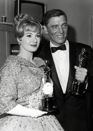 OSCARS: Beste Nebendarstellerin, Preisträgerinnen 1961-1970 Shirley Jones, Burt Lancaster, 33rd Academy Awards - 1961. File Reference 34145-823THA  Copyright: xCPCx 34145-823THA