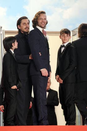 75th Cannes Film Festival 2022, red carpet Le Otto Montagne. Pictured: Alessandro Borghi, Luca Marinelli,  Copyright: xManuelexMangiarottix xipa-agencyx xVeneziax2020x