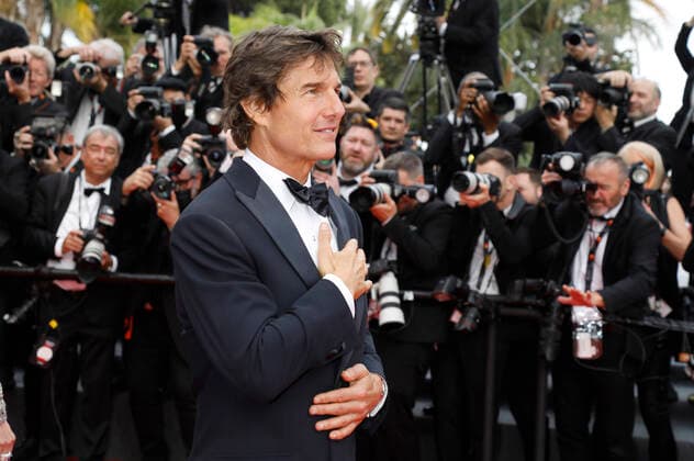 Tom Cruise bei der Premiere des Kinofilms Top Gun: Maverick auf dem Festival de Cannes 2022 75. Internationale Filmfestspiele von Cannes im Palais des Festivals. Cannes, 18.05.2022