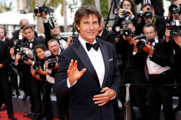 Tom Cruise bei der Premiere des Kinofilms Top Gun: Maverick auf dem Festival de Cannes 2022 75. Internationale Filmfestspiele von Cannes im Palais des Festivals. Cannes, 18.05.2022