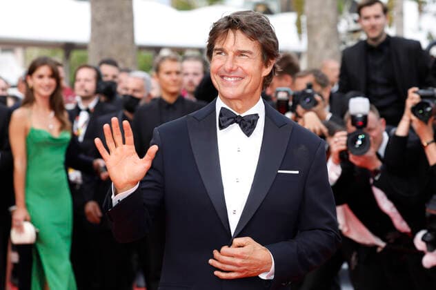 Tom Cruise bei der Premiere des Kinofilms Top Gun: Maverick auf dem Festival de Cannes 2022 75. Internationale Filmfestspiele von Cannes im Palais des Festivals. Cannes, 18.05.2022