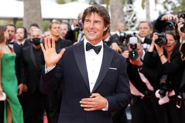 Tom Cruise bei der Premiere des Kinofilms Top Gun: Maverick auf dem Festival de Cannes 2022 75. Internationale Filmfestspiele von Cannes im Palais des Festivals. Cannes, 18.05.2022