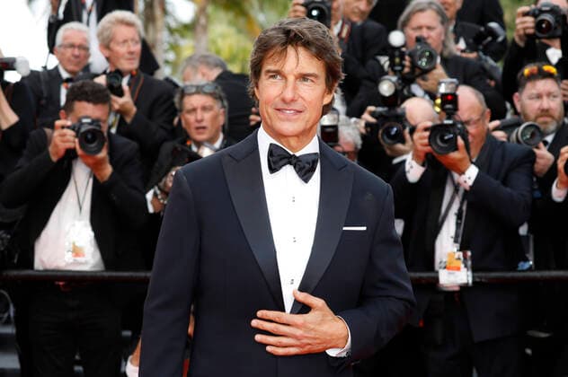 Tom Cruise bei der Premiere des Kinofilms Top Gun: Maverick auf dem Festival de Cannes 2022 75. Internationale Filmfestspiele von Cannes im Palais des Festivals. Cannes, 18.05.2022