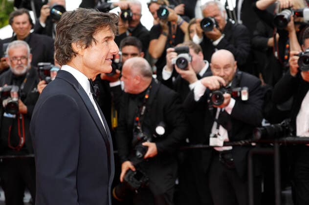 Tom Cruise bei der Premiere des Kinofilms Top Gun: Maverick auf dem Festival de Cannes 2022 75. Internationale Filmfestspiele von Cannes im Palais des Festivals. Cannes, 18.05.2022