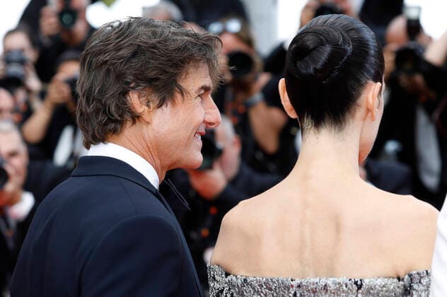 Tom Cruise und Jennifer Connelly bei der Premiere des Kinofilms Top Gun: Maverick auf dem Festival de Cannes 2022 75. Internationale Filmfestspiele von Cannes im Palais des Festivals. Cannes, 18.05.2022