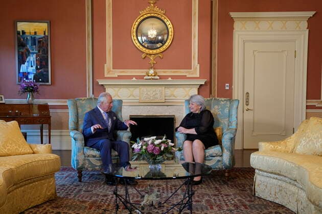 May 18, 2022, Ottawa, ON, Canada: Prince Charles meets with Mary Simon, Governor General of Canada, at Rideau Hall in Ottawa on Wednesday May 18, 2022. Ottawa Canada  - ZUMAc35_ 20220518_zaf_c35_161 Copyright: xPaulxChiassonx