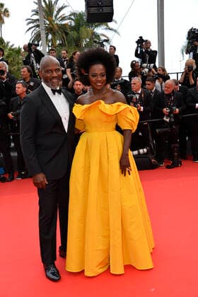 Viola Davis mit Mann Julius Tennon Premiere des Kinofilms Top Gun: Maverick auf dem Festival de Cannes 2022 75. Internationale Filmfestspiele von Cannes im Palais des Festivals Cannes 18. Mai 2022