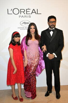 Cannes 2022 - 75Â° Festival Internazionale del cinema, L OrÃ al Paris anniversary dinner. Nella foto Aishwarya Rai con la famiglia  Copyright: xSimonexComix xipa-agency.netx xVenezia2020x
