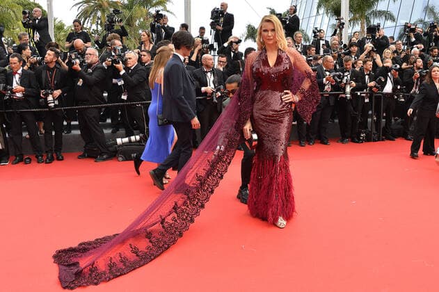 Veronica Ferres bei der Top Gun: Maverick Film Premiere am 18.05.2022 im Rahmen vom 75. Cannes Filmfestival in Cannes 75.Cannes Film Festival 2022 - Top Gun: Maverick Film Premiere