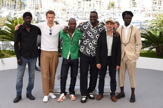 75th Cannes film festival 2022, Photocall film ™Tirailleurs™ (Father and soldiers). Pictured: Omar Sy, Mathieu Vadepied, Alassane Sy, Bamar Kane, Alassane Doing, Jonas Bloquet  Copyright: xAlbertoxTerenghi Cannesx2022x xix xVenezia2020x