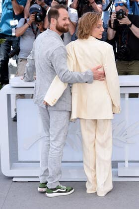 75th Cannes film festival 2022, Photocall film ™Zheng Chaikovskogo™ (Chaikovsky™s wife). Pictured: Alena Mikhailova, Odin Birov  Copyright: xAlbertoxTerenghi Cannesx2022x xix xVenezia2020x