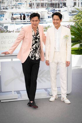 Foto IPP Daniele Cifala™ Cannes 19 05 2022 Hunt Photocall - The 75th Annual Cannes Film Festival nella foto: Jung Woo-sung and Lee Jung-jae Italy Photo Press - World Copyright