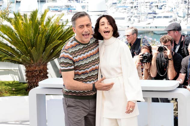 Entertainment Bilder des Tages Filippo Timi und Elena Lietti beim Photocall zum Kinofilm The Eight Mountains Le otto montagne auf dem Festival de Cannes 2022 75. Internationale Filmfestspiele von Cannes im Palais des Festivals. Cannes, 19.05.2022