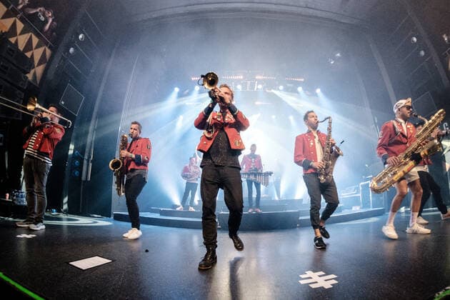Meute live in Copenhagen, Denmark Copenhagen, Denmark. 18th, May 2022. The German techno marching band Meute performs a live concert at VEGA in Copenhagen. Copenhagen Denmark  Copyright: xGonzalesxPhoto FlemmingxBoxJensex