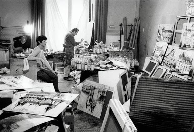 Bernard and Annabel Buffet in the studio Bernard and Annabel Buffet in the studio These photographic works are protected by legislation concerning literary and artistic property in all countries. To publish or diffuse these photographs, you must imperatively obtain the authorization of ADAGP or its correspondents abroad. Bernard Buffet (1928-1999) Annabel Buffet (1928-2005) Copyright: xLucxFournol Photo12x FRN11A00_403